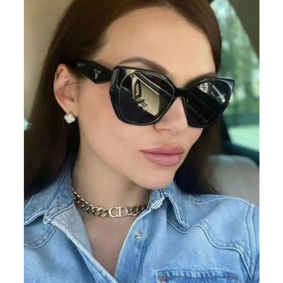 NEW Prada PR19ZS Sunglasses in Blue Polarized Marble - Picture 1 of 9